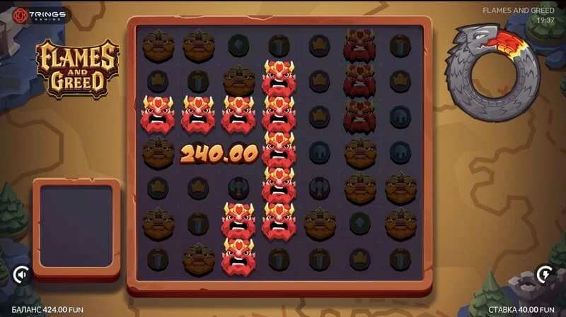 Flames and Greed - thắng lớn trong trò chơi chính